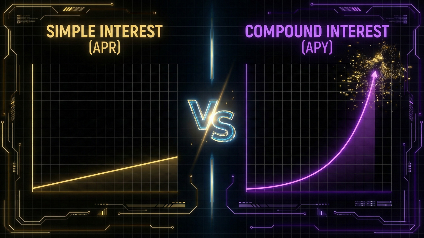 APY vs APR no DeFi A diferença que pode custar seu lucro